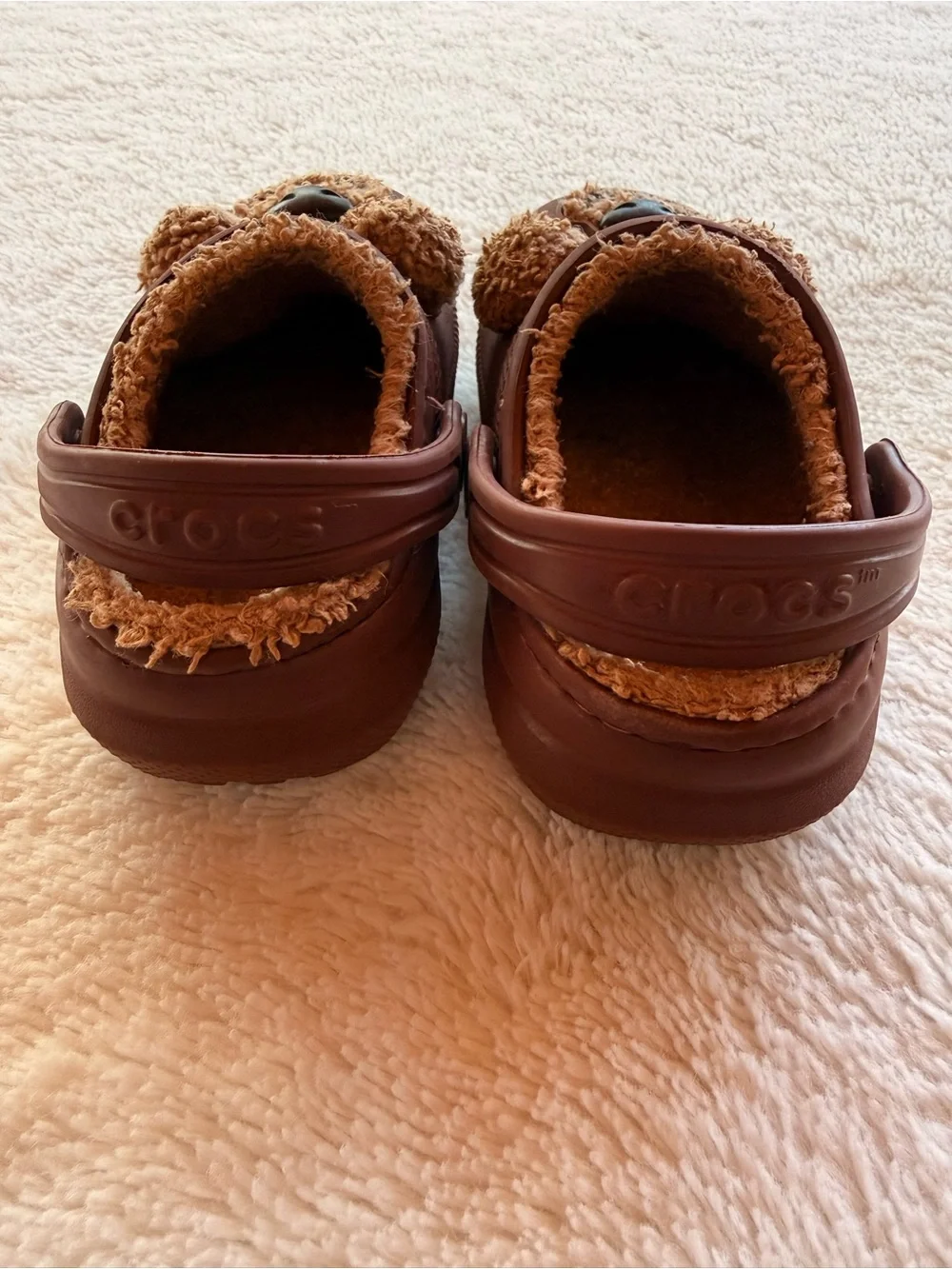 Crocs Kids' TODDLER Classic Lined I Am Brown Bear Clogs